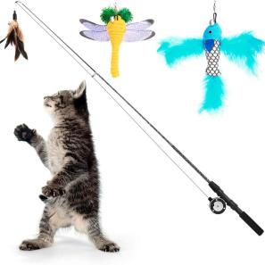 Cat feather Teaser Wand Toys